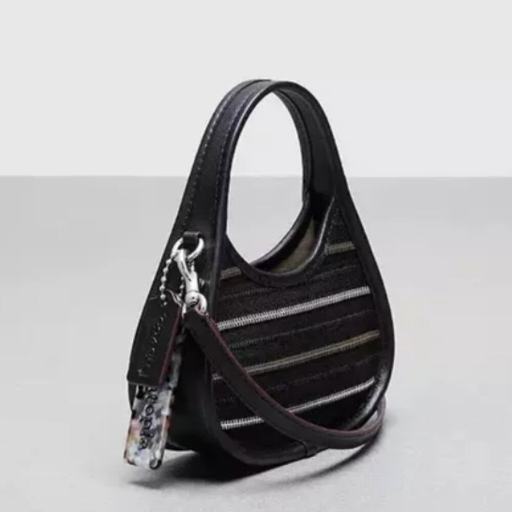 COACHTOPIA Mini Ergo Bag In Upcrafted Zippers - Black NWT - Picture 2 of 6